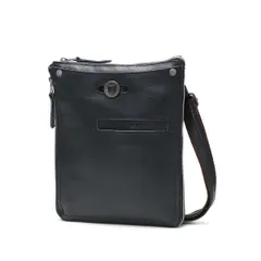 ダブルス ショルダーバッグ DOUBLES 斜め掛け 小さめ 小さい 本革 革 レザー マチ拡張 ムスタッシュ メンズ レディース YHB-1691 ネイビー