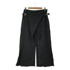 「完売品」 shikitariグレー ストライプ フレア スラックス STRIPE FLARE SLACKS【GRAY】 | SHIKITARI