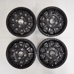 ② 丸マモ出品　155-65-14 ホイール付き マルカサービス MTW TW025 SBK 18×8.5 +35 5/114.3 64.1新品