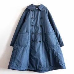 【美品】COMME des GARCONS 【丸襟 バルーン コート】XS コムコム キルティング ワイドシルエット ネイビー 2307196のサムネイル