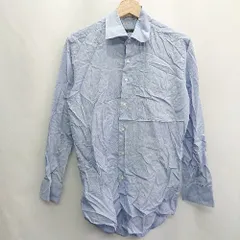 ◇ ⊇ SUIT SELECT スーツセレクト 長袖 Yシャツ サイズM ブルー系 メンズ E  【1409240020370】