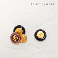 326♡個性派ヴィンテージボタンアシンメトリー（一点物）ピアスイヤリング大ぶり