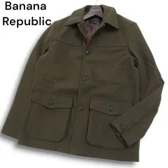 23AW★ Banana Republic バナナリパブリック 秋冬 ウール★ 中綿 ドンキー コート Sz.M メンズ オリーブ 緑カーキ