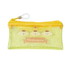 【メール便】ポムポムプリン クリアポーチ キラキラフラットミニポーチ サンリオ エムプラン 小物入れ キャラクター グッズ 