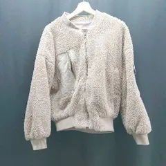 ◇ Auntie Rosa ジップアップ ボア 起毛 裏地 秋冬物 シンプル オシャレ 長袖 ジャケット 表記なし ブラウン レディース E 【1307210043520】のサムネイル