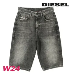 新品・未使用 ディーゼル DIESEL ブラックデニムハーフパンツ レディース ヴィンテージダメージ加工 DE-LILY-SP1
