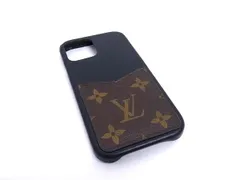 LOUIS VUITTON ルイヴィトン M80080 モノグラム バンパー iPhone12 12Pro 対応 アイフォンケース ブラウン系×ブラック系 BN3613