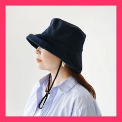 OURHOME ♡ 前後で使える2WAYバケットハット/ブラック/ 新品未使用