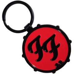 オフィシャル バンドキーホルダー フーファイターズ FOO FIGHTERS FF Logo Drum Double-Sided