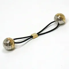 ルイ・ヴィトン Louis Vuitton シュシュ・ナノグラム プラネット LV M80266 ヘアゴム ゴールド/シルバー ヘアアクセサリー【中古】Sランク