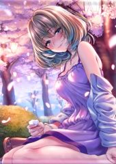 [중고] 동인 포스터 태피스트리 캘린더계 [아이돌 마스터] B2 태피스트리 다카가키 카에데(피로수) COMIC1☆10/마호~병