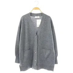 スローブ イエナ SLOBE IENA  ウォッシャブルミラノリブカーディガン ニット Vネック F グレー /DF ■OS