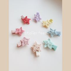 ちいさな星のヘアクリップ　ベビークリップ