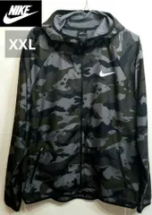 【美品】NIKE ナイキ DRI-FIT フルジップパーカー 迷彩カモ柄 / 2XLサイズ カモフラ《0831-04》