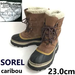 SOREL/ソレル★本革使用/スノーブーツ/caribou/カリブー【size:23.0/brown/茶】暖かインナーブーツ付/Leather/Boots/shoes◆bWB114-5<sale>