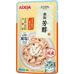 【同梱不可】【96個セット】 アイシア　金缶芳醇減塩タイプささみ入りまぐろ35gのサムネイル