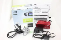 JVC GZ-E565-R 赤色 ビデオカメラ 充電器付き JVC GZ-E565-R 赤色 ビデオカメラ 充電器付き