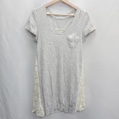 ◇ ⊂Φ sacai luck サカイ ラック 綿 フレンチ カットソー サイズS グレー レディース E  【1412260048651】