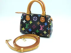 ルイヴィトン モノグラム ミニ スピーディ ハンドバッグ マルチカラー ノワール ブラック M92644