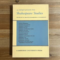 【古本】A Companion to Shakespeare Studies / H.Granville-Barker、G.B.Harrison[編]