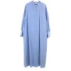 SLOBE IENA スローブイエナ 長袖 シャツワンピース ブルー レディース 古着