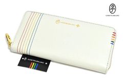 新品 カステルバジャック【シェスト】ラウンドファスナー 長財布 027605 ホワイト 本革 CASTELBAJAC