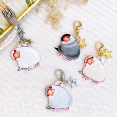 【未使用品】内村七生 桜文鳥 シナモン文鳥 シルバー文鳥 菱形豆皿　3点セット シナモン文鳥4寸皿 | nao uchimura 内村七生