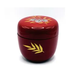 棗 笹桐紋 木製 漆塗 茶道具 【k3244】 2025年最新】茶道具 笹 棗の人気アイテム - メルカリ
