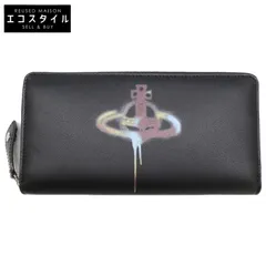 Vivienne Westwood ヴィヴィアンウエストウッド 【新品同様】SPRAY ORB ZIP ROUND WALLET スプレー オーブ ラウンドジップ