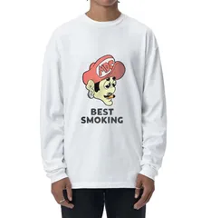 長袖プリントTシャツ（ロンT、ストリートファッション、メンズ、カッコいい、おしゃれ、マリオ、スーパーマリオ、ファミコンTシャツ）