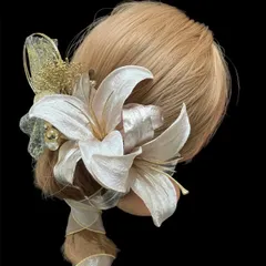 ha97 髪飾り 結婚式　卒業式　成人式 着物　振袖　色打掛　ゆり