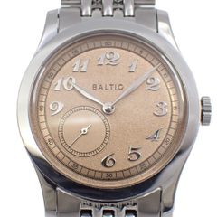 BALTIC バルチック マイクロローター サーモン 自動巻き メンズ 腕時計 MR01salmon 替えベルト付【いおき質店】