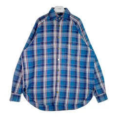 ★MINDSEEKER マインドシーカー 17AW CHECK SHIRT JKT 中綿入りオーバーサイズチェックシャツジャケット ブルー系 sizeMのサムネイル