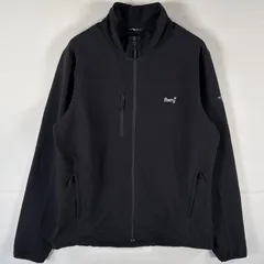 古着 ザ・ノースフェイス THE NORTH FACE ナイロンジャケット ソフトシェルジャケット フルジップ ワンポイントロゴ 企業ロゴ L  ブラック メンズ