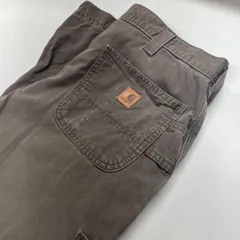 カーハート W37L26 ワークパンツ 薄手 ブラウン メンズL