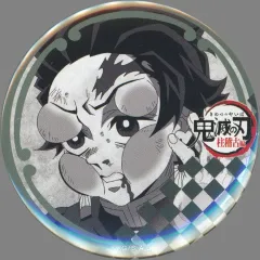 【中古】バッジ・ビンズ 竈門炭治郎(顔腫れ) 57mm缶バッジ 「鬼滅の刃 柱稽古編×ufotable DINING 第三期」 お楽しみくじ景品