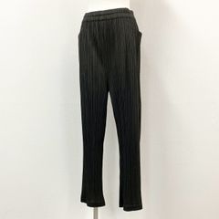 59e9 PLEATS PLEASE プリーツプリーズ プリーツパンツ ボトム PP83-JF414 サイズ3 チャコール レディース 女性用