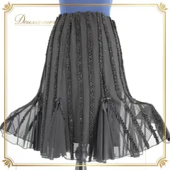 社交ダンス 衣装 スタンダード スカート レッスンウェア 練習着 ダンスパーティー レディース 黒 ブラック系 フリル シンプル 清楚 かわいい 派手 華やか アーバン ブラック 伸縮性 おしゃれ フェミニン パーティー用 エレガント レッスン着