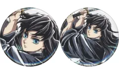 【中古】バッジ・ビンズ 全2種セット 44mm缶バッジ 「鬼滅の刃 刀鍛冶の里編・柱稽古編 霞柱 時透無一郎 幕間画集表紙イラストWEBSHOPくじ」 F賞 C105グッズ