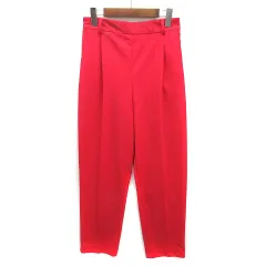 アーバンリサーチ URBAN RESEARCH ITEMS カラー テーパード パンツ ウエストゴム タック レッド 赤 M IT17-24A021