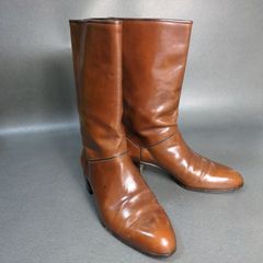 TANINO CRISCI タニノクリスチー　赤茶色　7 サイドジップブーツ ヴィンテージ　Vintage 約25.5〜26cm