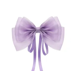 HAPVITAL バレッタ 髪飾り 可愛い 髪留め お姫様 女の子 リボン付き ヘアアクセサリー 可愛い 蝶結び チャーム レース フリル お洒落 サテン ヘッドドレス コスプレ系 萌え系 パーティー ウェディング ヘッドドレス 和装 大人 ヘアクリップ 振袖