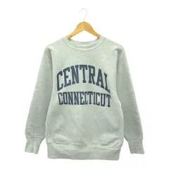USA製　90's　刺繍タグ　CHAMPION　チャンピオン　カレッジロゴプリント　スウェットシャツ　トレーナー　Lサイズ　REVERSE　WEAVE　リバースウィーブ　グレー