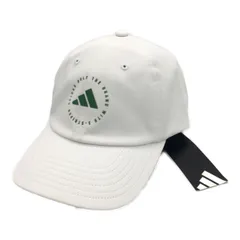 未使用品 アディダスゴルフ adidas GOLF キャップ フリー 54-57cm ホワイト クリスクロス 吸湿 6パネル 熱転写ロゴのサムネイル