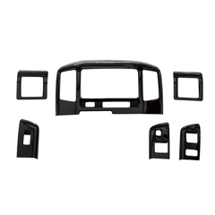 脱商用車の高級パネル (ピアノブラック) 3Dドレスアップインテリアパネル 6Pセット タウンエース S403 R2/9- YourParts e0187 車 カスタム パーツ 内装