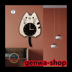 掛け時計 オシャレ 電波 デジタル 壁掛け時計 おしゃれ 北欧 静音 猫 木目調 hdスウェング 連続秒針 木製 見やすい かわいい ギフト 壁飾り 子供部屋