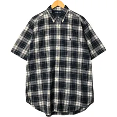 古着 ラルフローレン Ralph Lauren BLAKE 半袖 ボタンダウン チェックシャツ メンズL相当/eaa576917