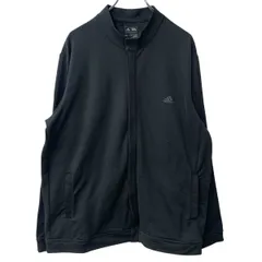 adidas ロゴスウェット ジャージ XL ブラック アディダス ジップアップ トップス 古着卸 アメリカ仕入 a708-5703