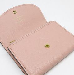 【送料無料】ヴィトン モノグラムアンプラント ポルトモネロザリ M81520 ローズプードル RFID