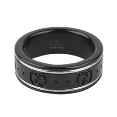 美品 k18 20号 グッチ アイコン コランダム リング 指輪 ブラック 22 楽天市場】【ジュエリー】GUCCI グッチ アイコンリング ワイド